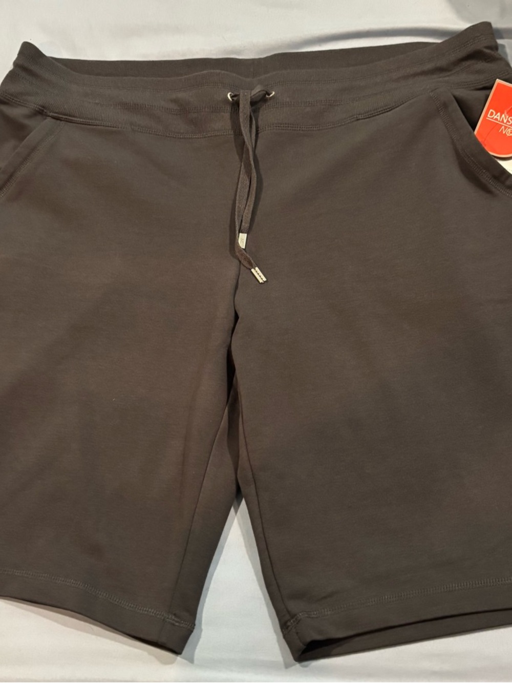 Danskin Now Grey Women's Drawstring Bermuda Shorts